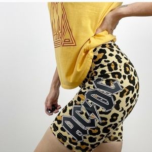 ACDC Leopard Print Bike Shorts